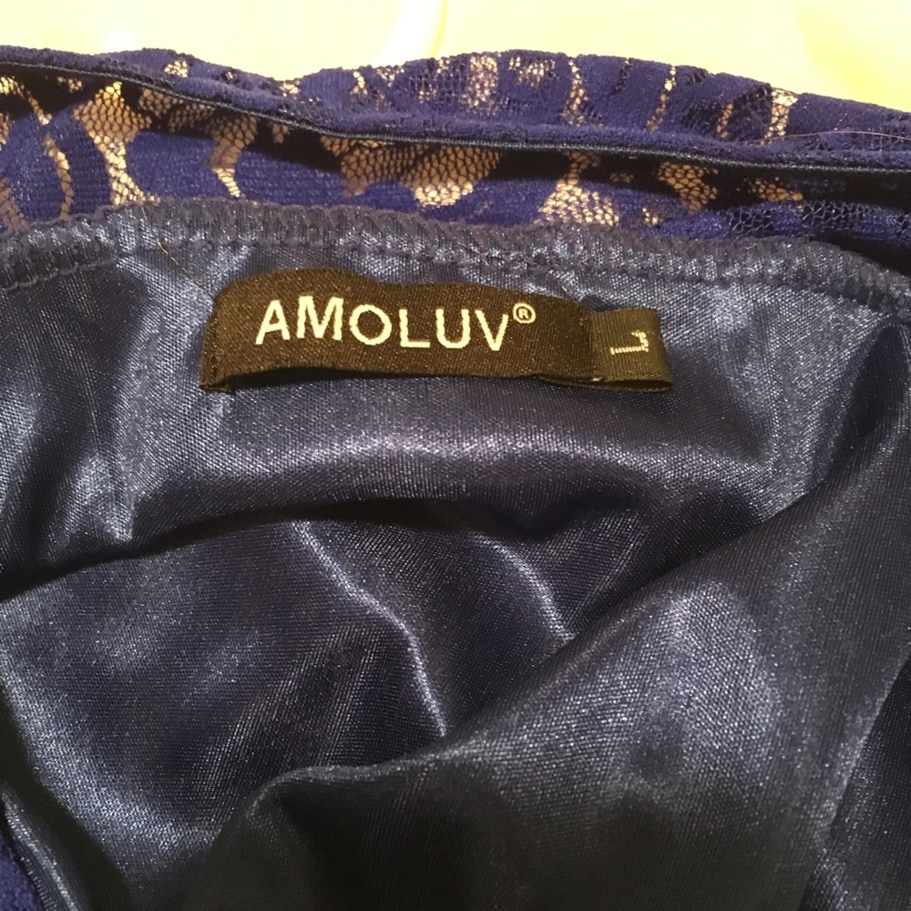 Blue Cocktail Dress - Picture 5 of 5